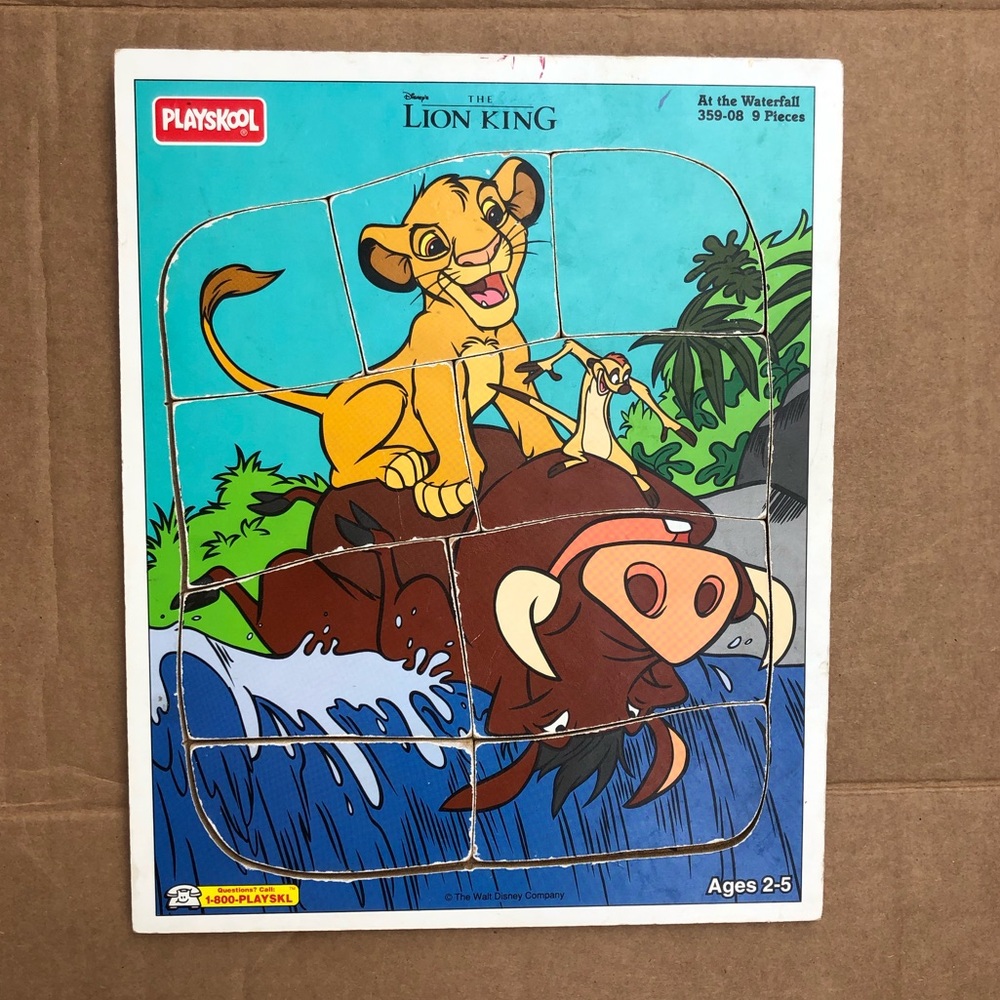 PlaySkool Lion King Wooden Puzzle! VTG!